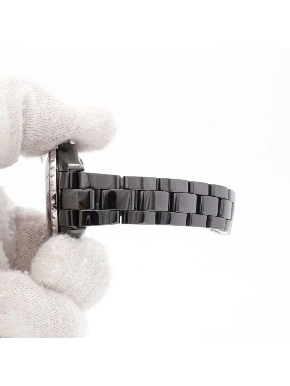 Chanel 12P Diamond Black Dial Watch